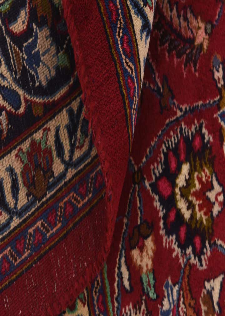 9' 7 x 12' 8 Hand Knotted Mashad Persian Wool Rug
