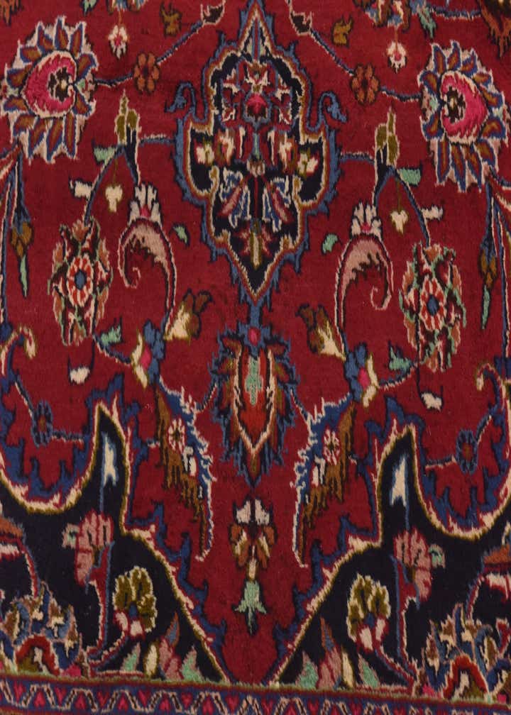9' 7 x 12' 8 Hand Knotted Mashad Persian Wool Rug