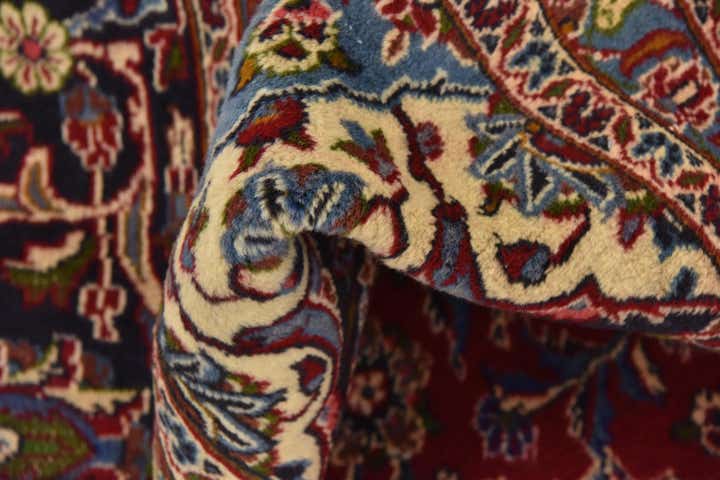 9' 9 x 13' Hand Knotted Mashad Persian Wool Rug
