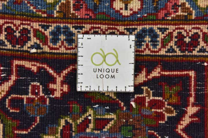 9' 9 x 13' Hand Knotted Mashad Persian Wool Rug