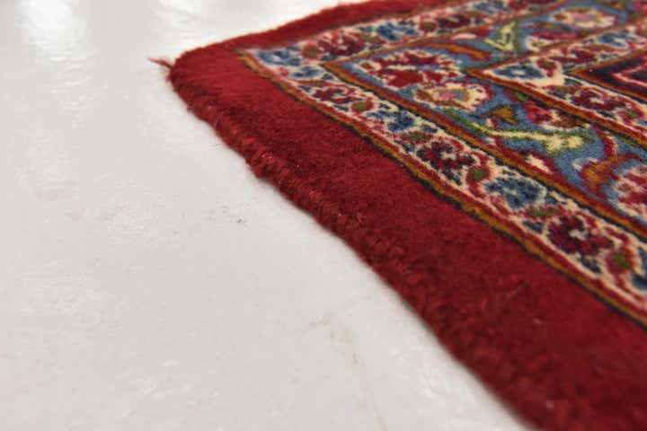9' 9 x 13' Hand Knotted Mashad Persian Wool Rug