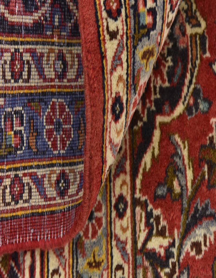 Detail image of 9' 6 x 13' 6  Hand Knotted Mashad Persian Wool Rug