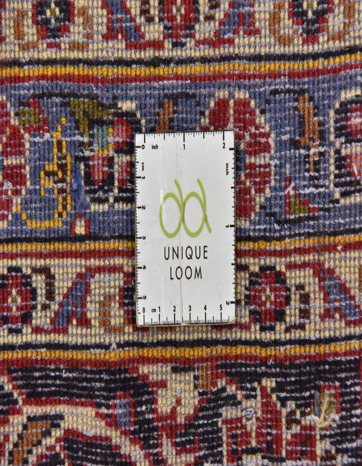 Detail image of 9' 6 x 13' 6  Hand Knotted Mashad Persian Wool Rug