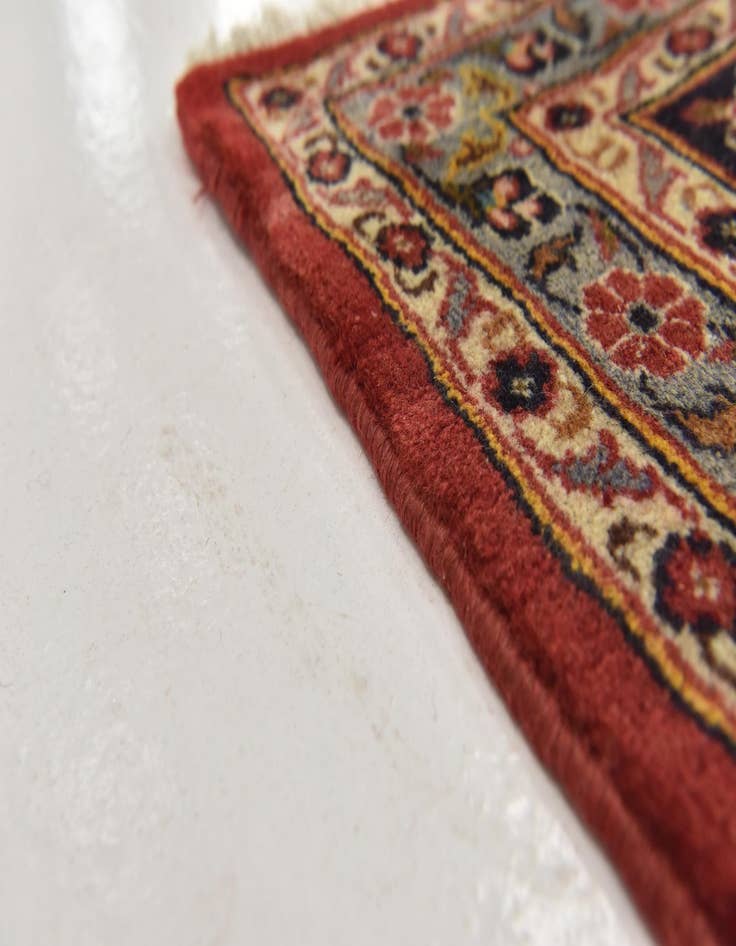Detail image of 9' 6 x 13' 6  Hand Knotted Mashad Persian Wool Rug
