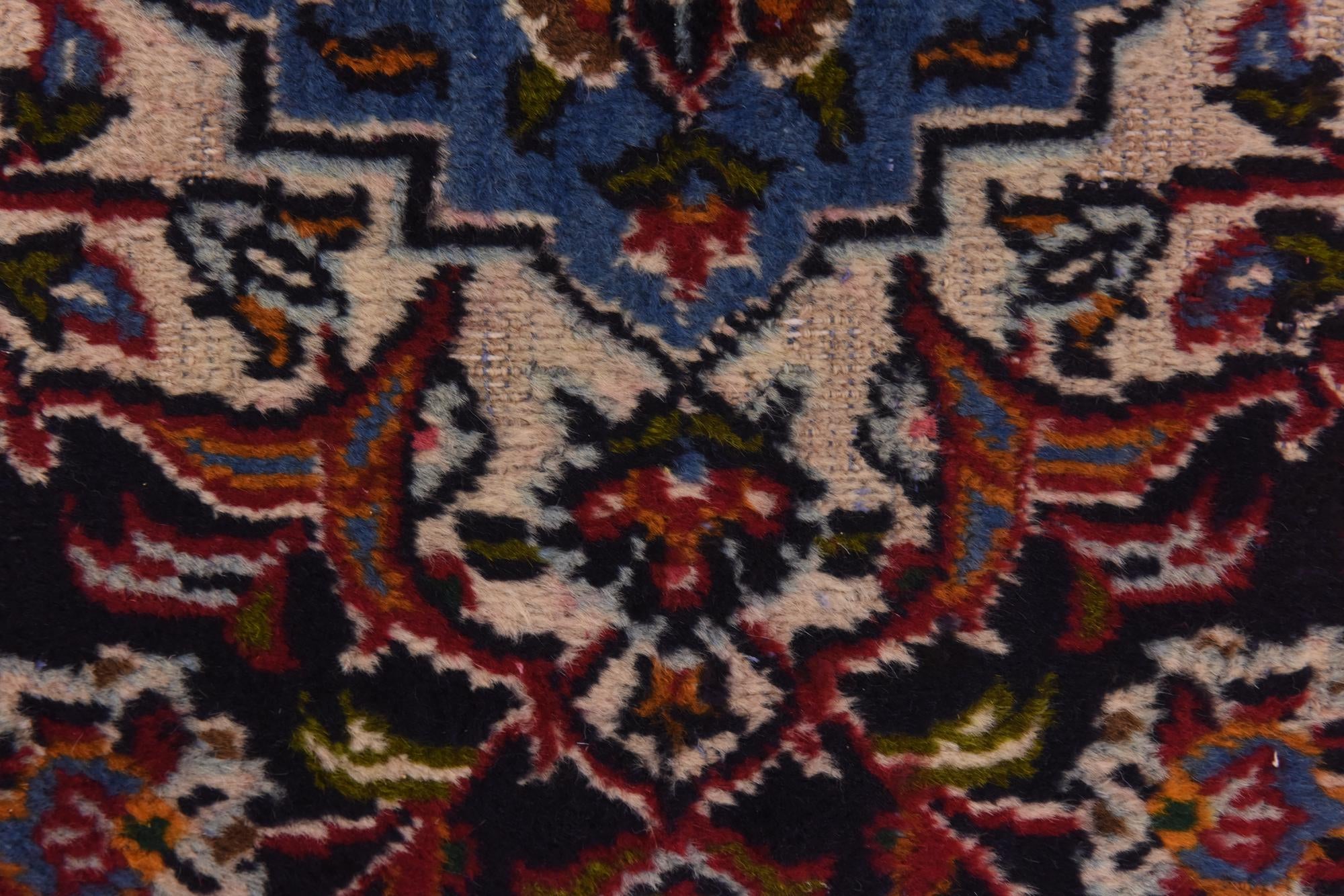 9' 9 x 12' 10 Hand Knotted Mashad Persian Wool Rug