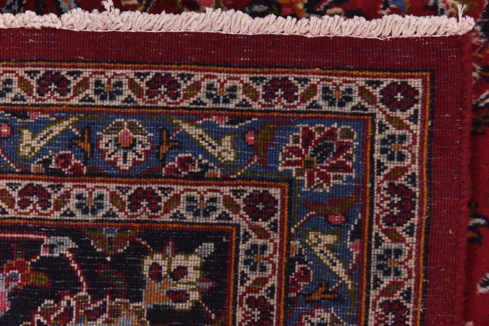 9' 9 x 12' 10 Hand Knotted Mashad Persian Wool Rug