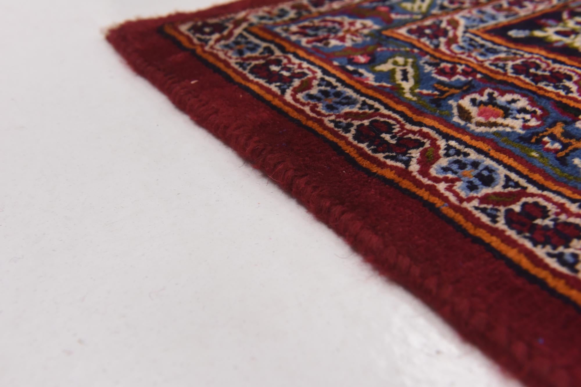 9' 9 x 12' 10 Hand Knotted Mashad Persian Wool Rug