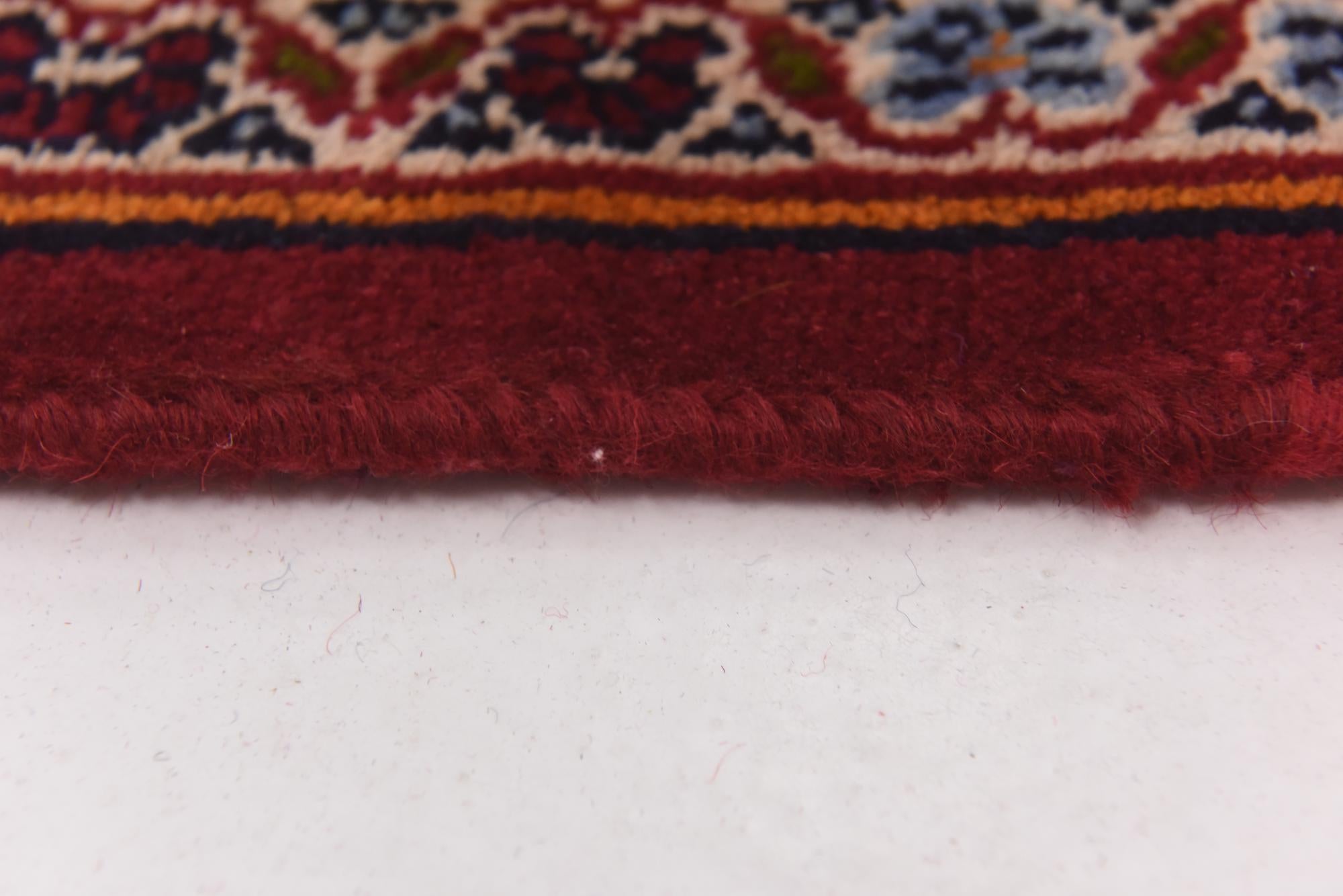9' 9 x 12' 10 Hand Knotted Mashad Persian Wool Rug