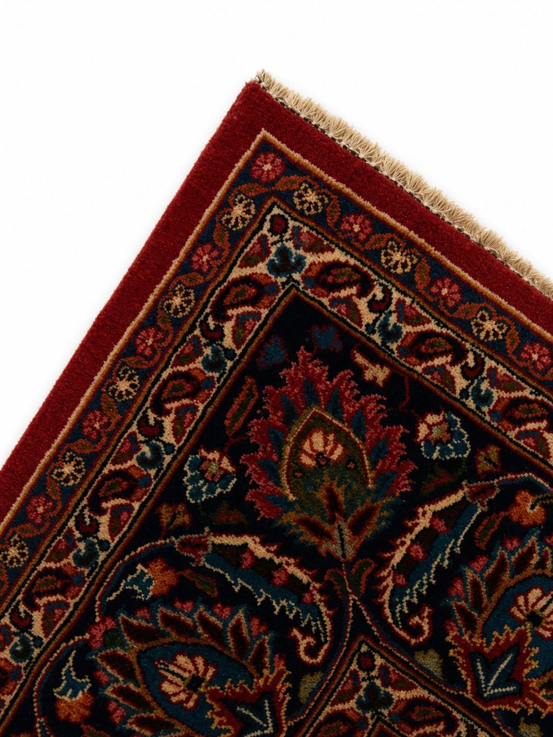 9' 6 x 12' 8 Hand Knotted Mashad Persian Wool Rug