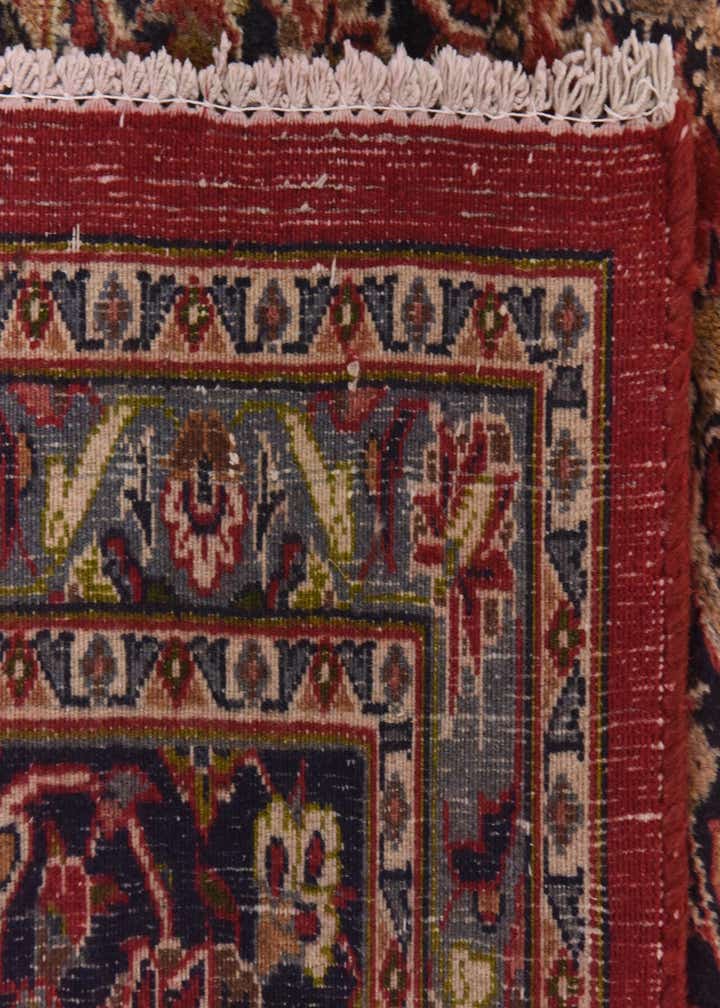 9' 6 x 12' 9 Hand Knotted Mashad Persian Wool Rug