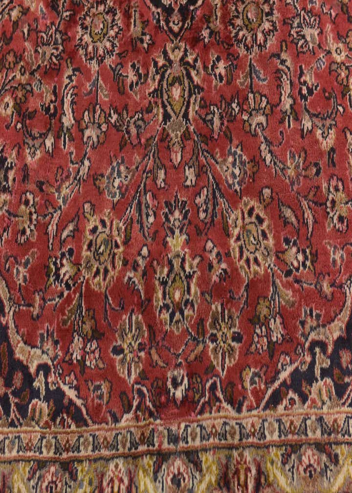 9' 6 x 12' 9 Hand Knotted Mashad Persian Wool Rug
