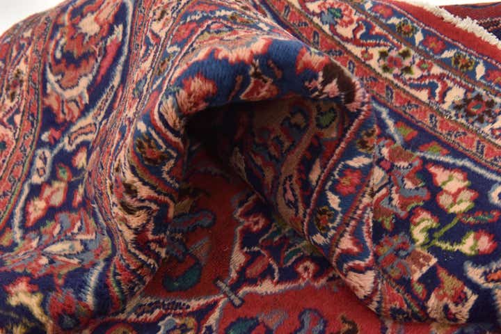 9' 8 x 12' 8 Hand Knotted Mashad Persian Wool Rug