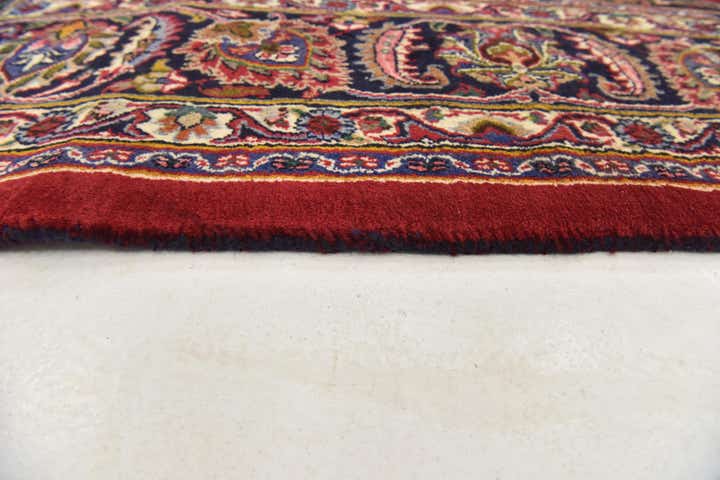 9' 6 x 12' 9 Hand Knotted Mashad Persian Wool Rug