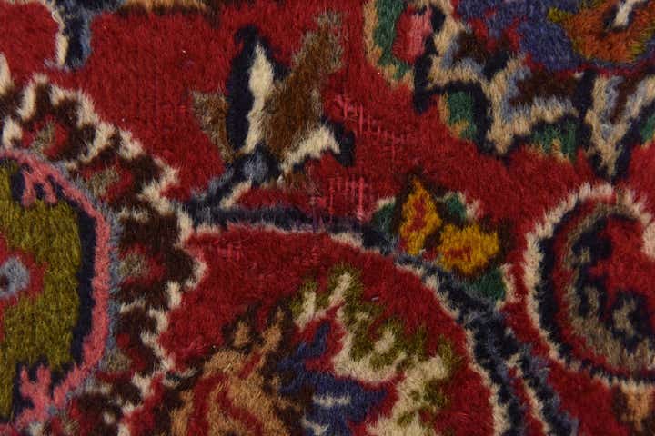 9' 6 x 12' 9 Hand Knotted Mashad Persian Wool Rug