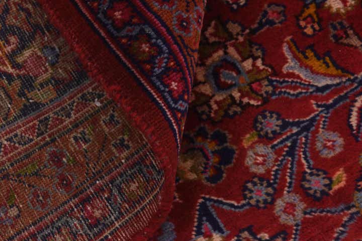 9' 8 x 12' 9 Hand Knotted Mashad Persian Wool Rug