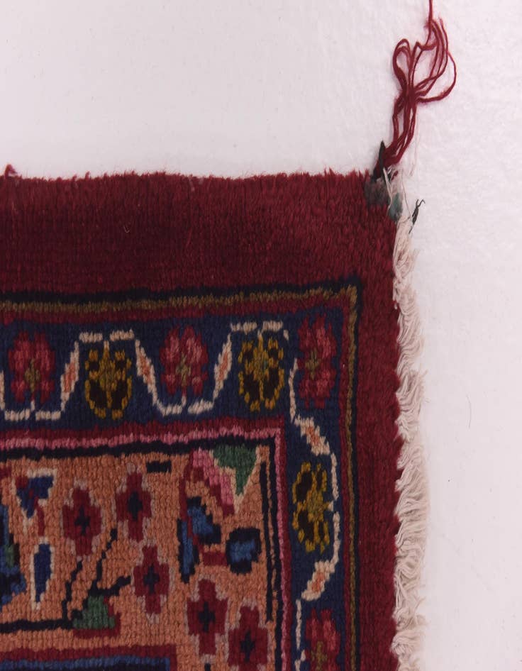 Detail image of 9' 7 x 12' 7  Hand Knotted Mashad Persian Wool Rug