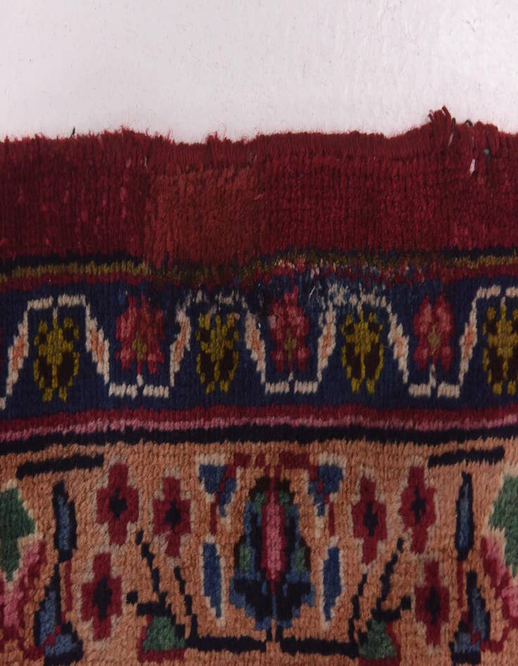 Detail image of 9' 7 x 12' 7  Hand Knotted Mashad Persian Wool Rug