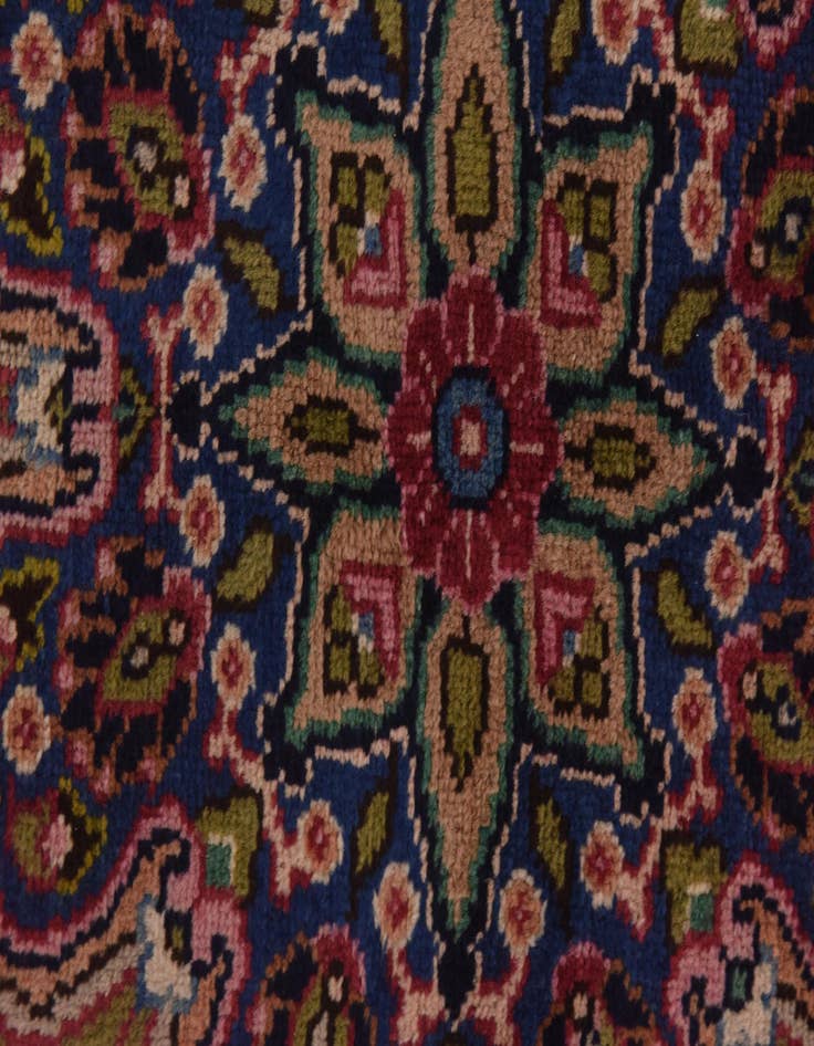 Detail image of 9' 7 x 12' 7  Hand Knotted Mashad Persian Wool Rug