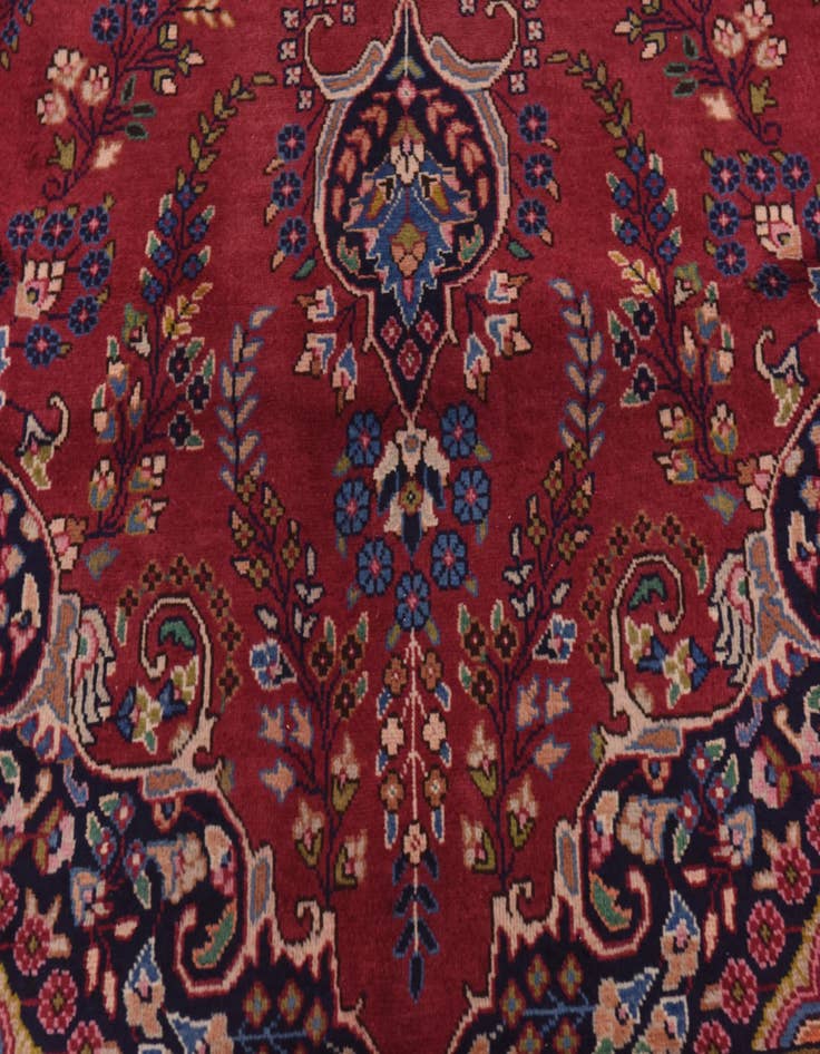 Detail image of 9' 7 x 12' 7  Hand Knotted Mashad Persian Wool Rug