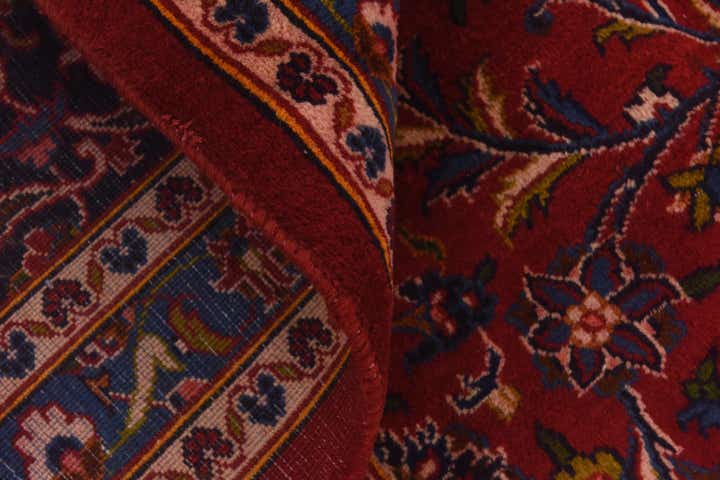 9' 7 x 13' Hand Knotted Mashad Persian Wool Rug