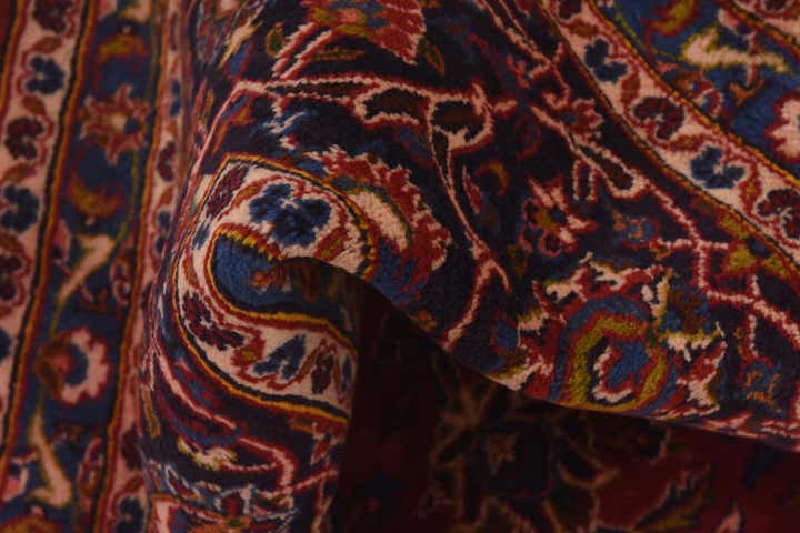 9' 7 x 13' Hand Knotted Mashad Persian Wool Rug