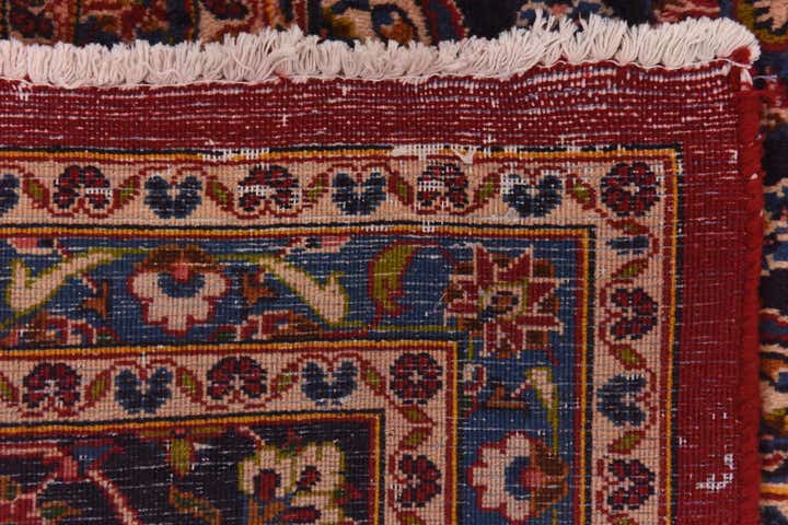 9' 7 x 13' Hand Knotted Mashad Persian Wool Rug