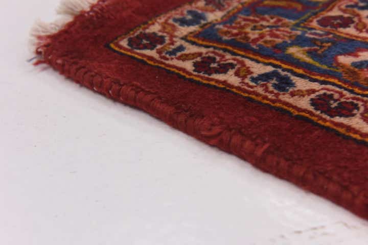 9' 7 x 13' Hand Knotted Mashad Persian Wool Rug