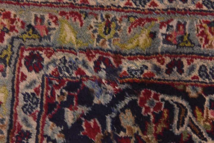 9' 7 x 12' 7 Hand Knotted Mashad Persian Wool Rug