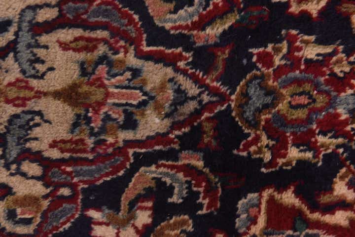 9' 7 x 12' 7 Hand Knotted Mashad Persian Wool Rug