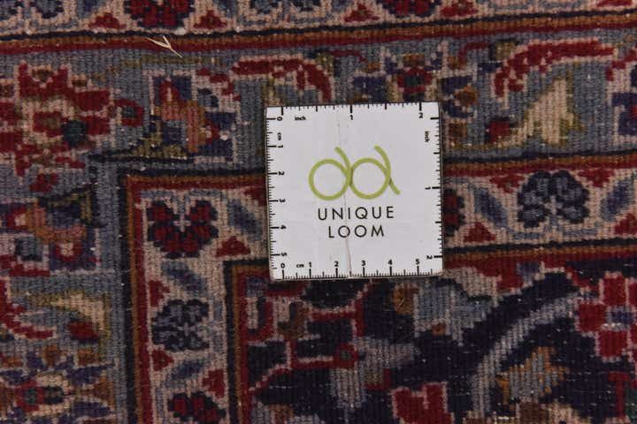 9' 7 x 12' 7 Hand Knotted Mashad Persian Wool Rug
