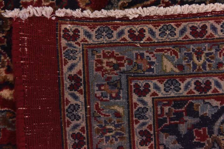 9' 7 x 12' 7 Hand Knotted Mashad Persian Wool Rug