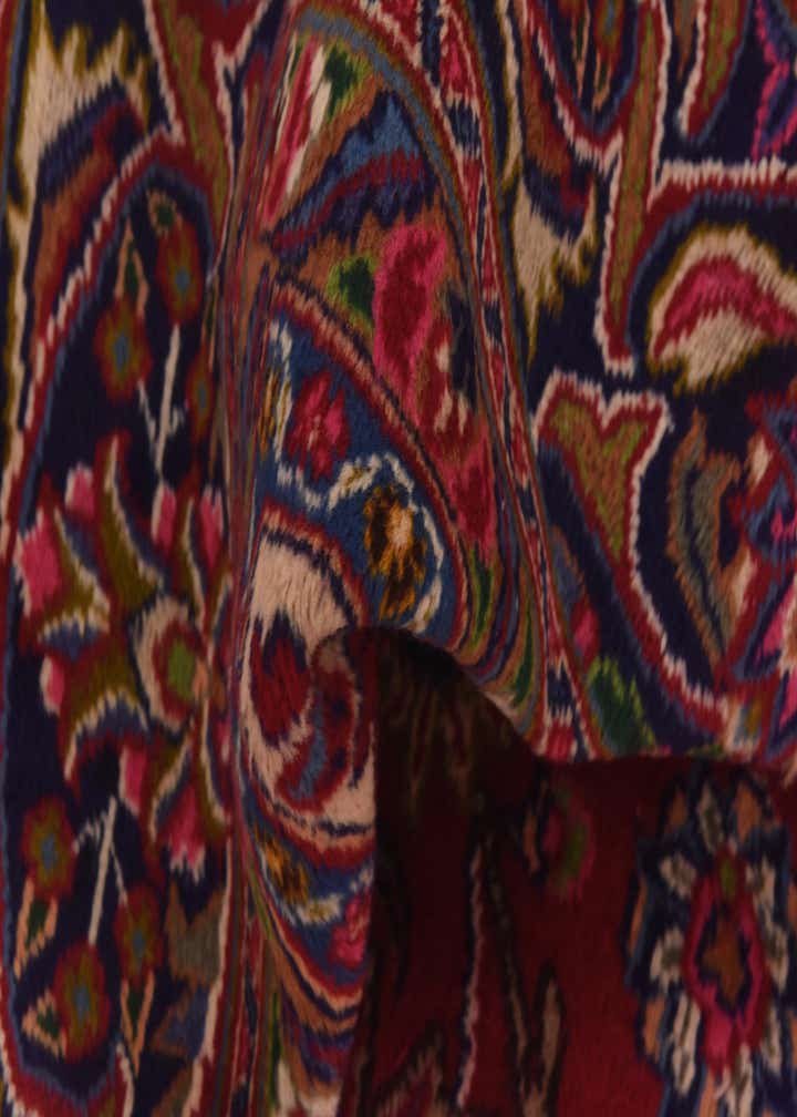 9' 8 x 12' 8 Hand Knotted Mashad Persian Wool Rug