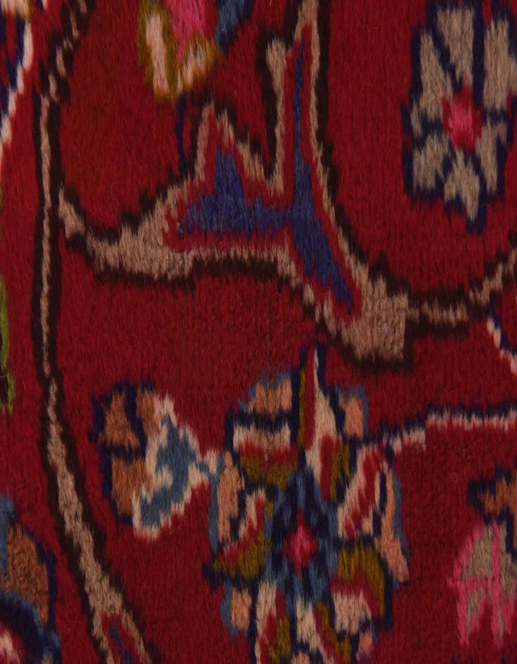 Detail image of 9' 8 x 12' 8  Hand Knotted Mashad Persian Wool Rug