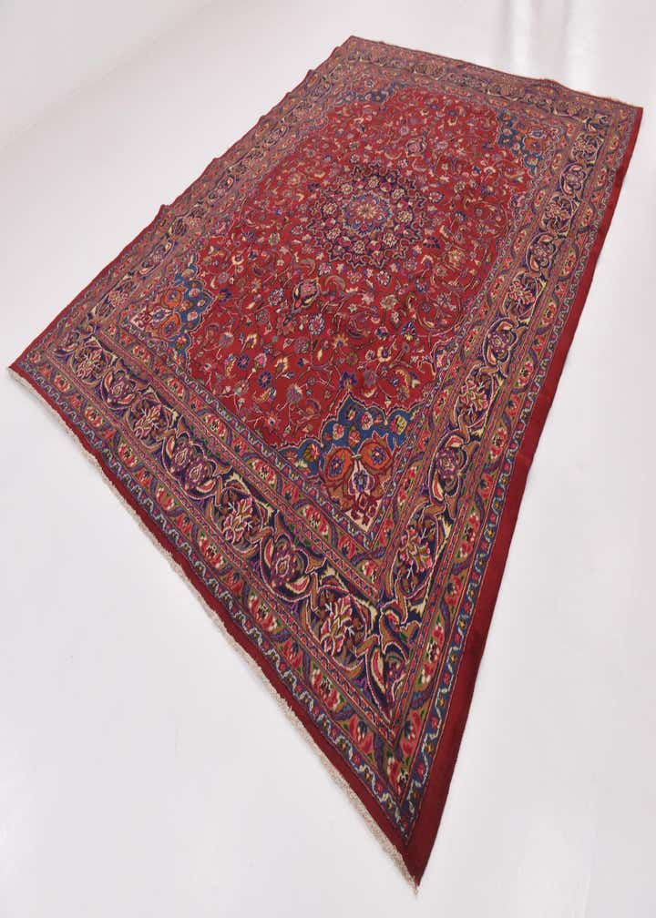 9' 8 x 12' 8 Hand Knotted Mashad Persian Wool Rug