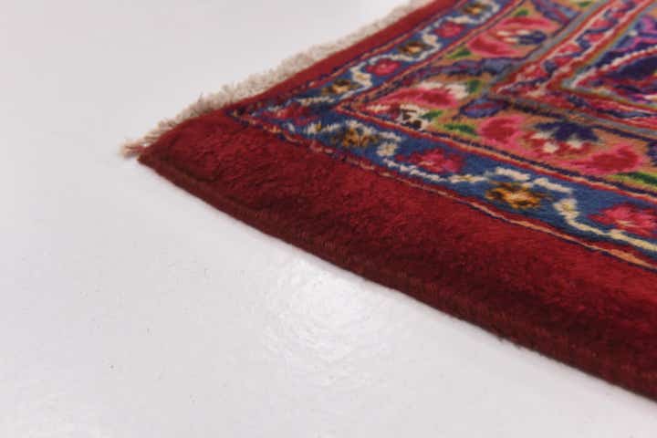 9' 8 x 12' 8 Hand Knotted Mashad Persian Wool Rug