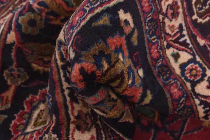 9' 10 x 12' 8 Hand Knotted Mashad Persian Wool Rug
