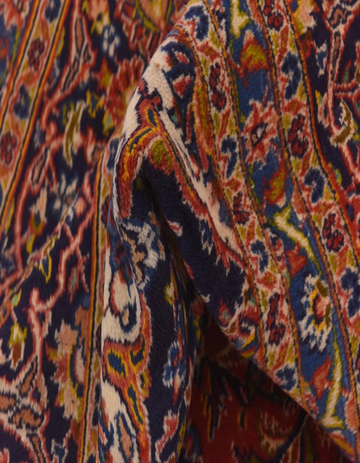 Detail image of 9' 6 x 13'  Hand Knotted Mashad Persian Wool Rug