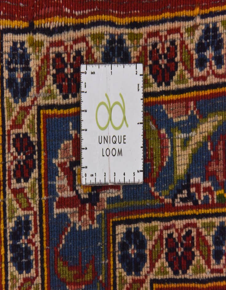 Detail image of 9' 6 x 13'  Hand Knotted Mashad Persian Wool Rug