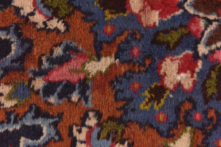 10' x 12' 6 Hand Knotted Mashad Persian Wool Rug