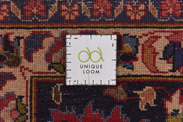 10' x 12' 6 Hand Knotted Mashad Persian Wool Rug