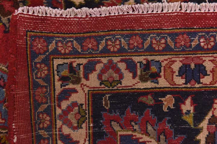 10' x 12' 6 Hand Knotted Mashad Persian Wool Rug