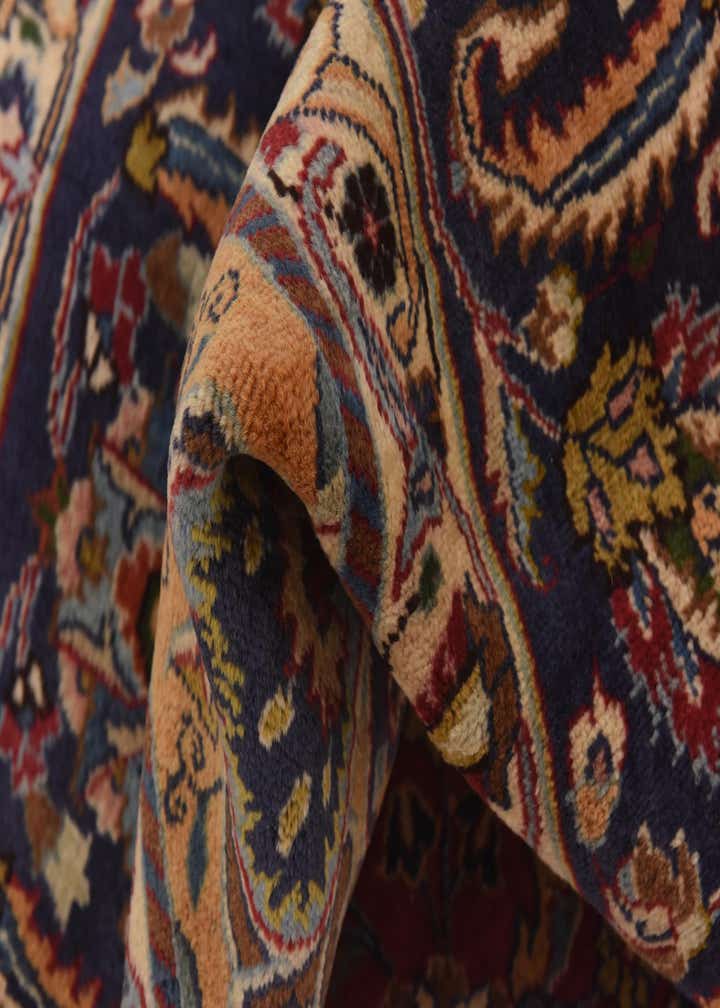 9' 6 x 12' 6 Hand Knotted Mashad Persian Wool Rug