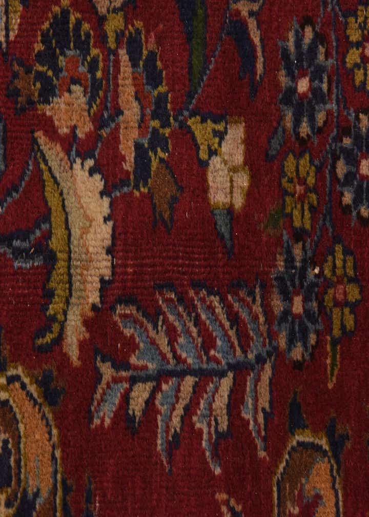 9' 6 x 12' 6 Hand Knotted Mashad Persian Wool Rug