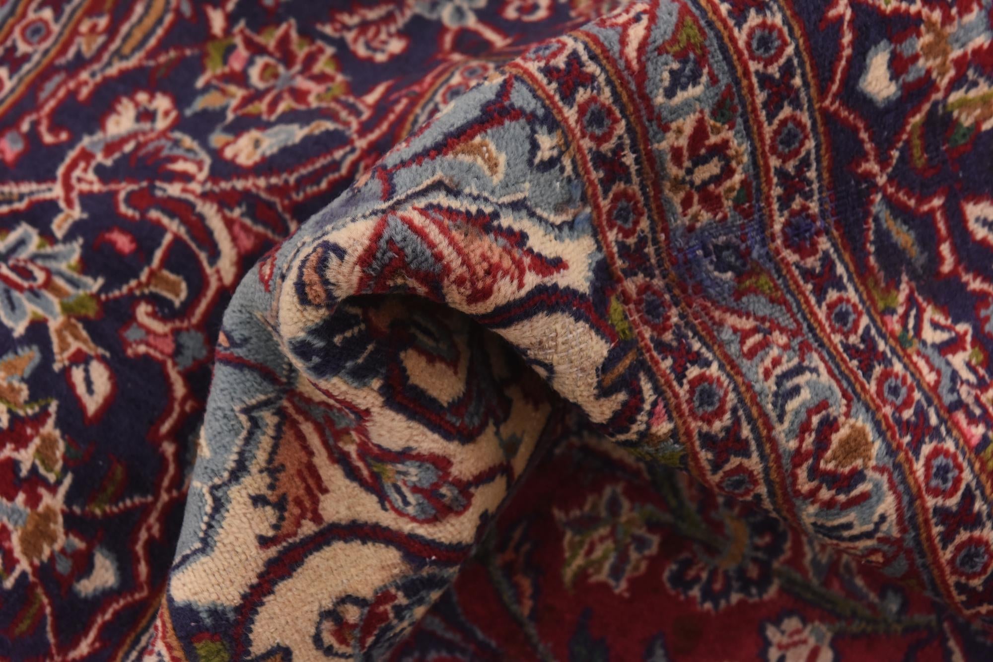 9' 10 x 13' Hand Knotted Mashad Persian Wool Rug