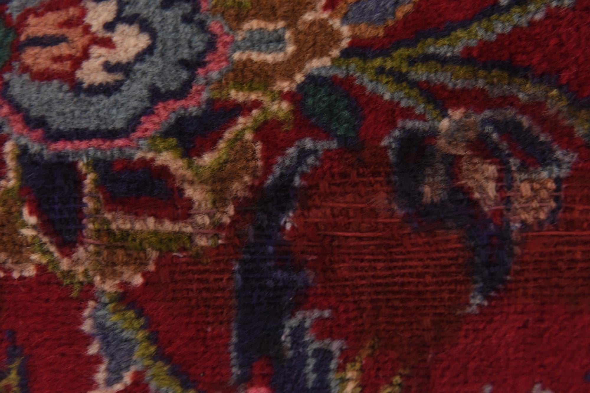 9' 10 x 13' Hand Knotted Mashad Persian Wool Rug