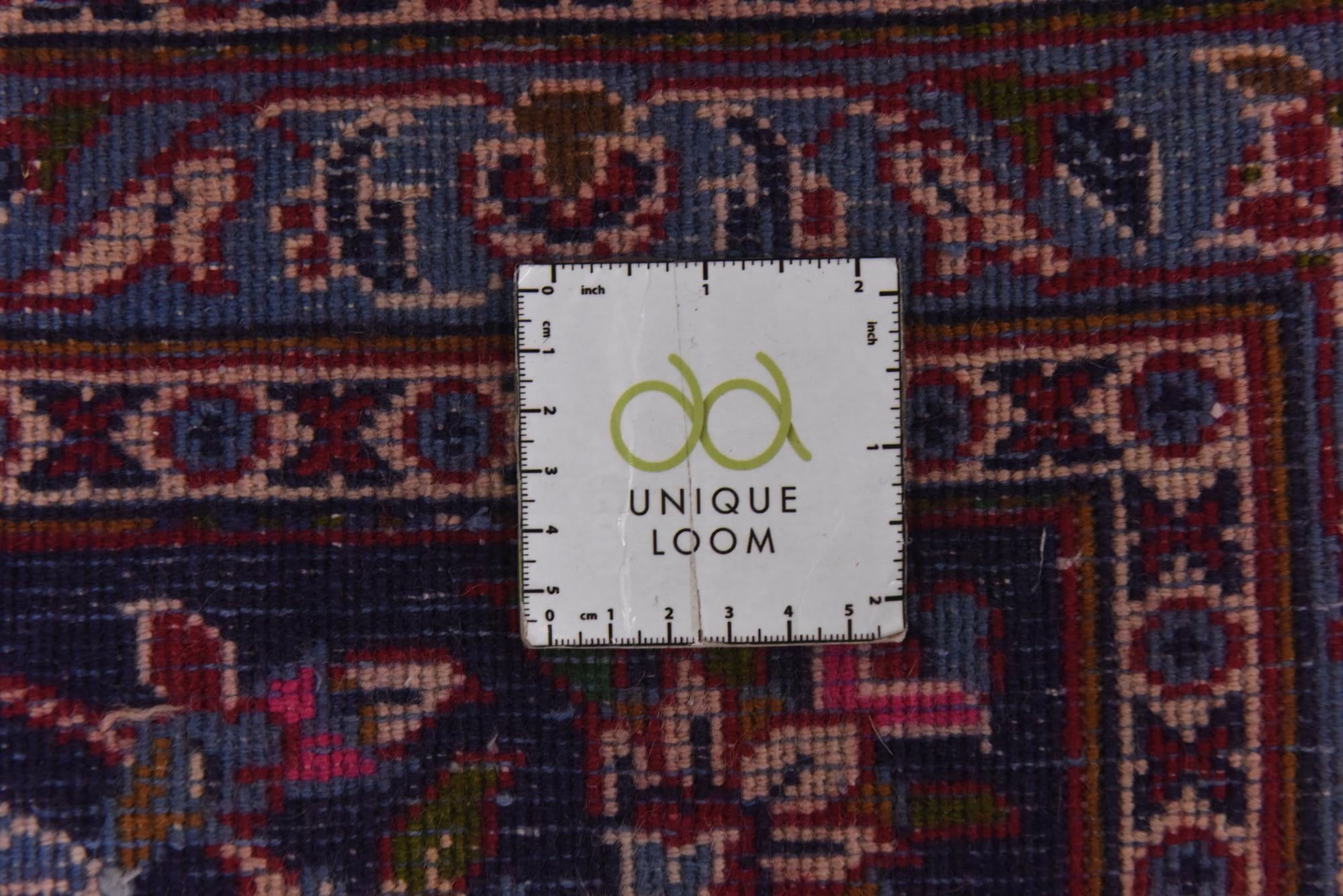 9' 10 x 13' Hand Knotted Mashad Persian Wool Rug