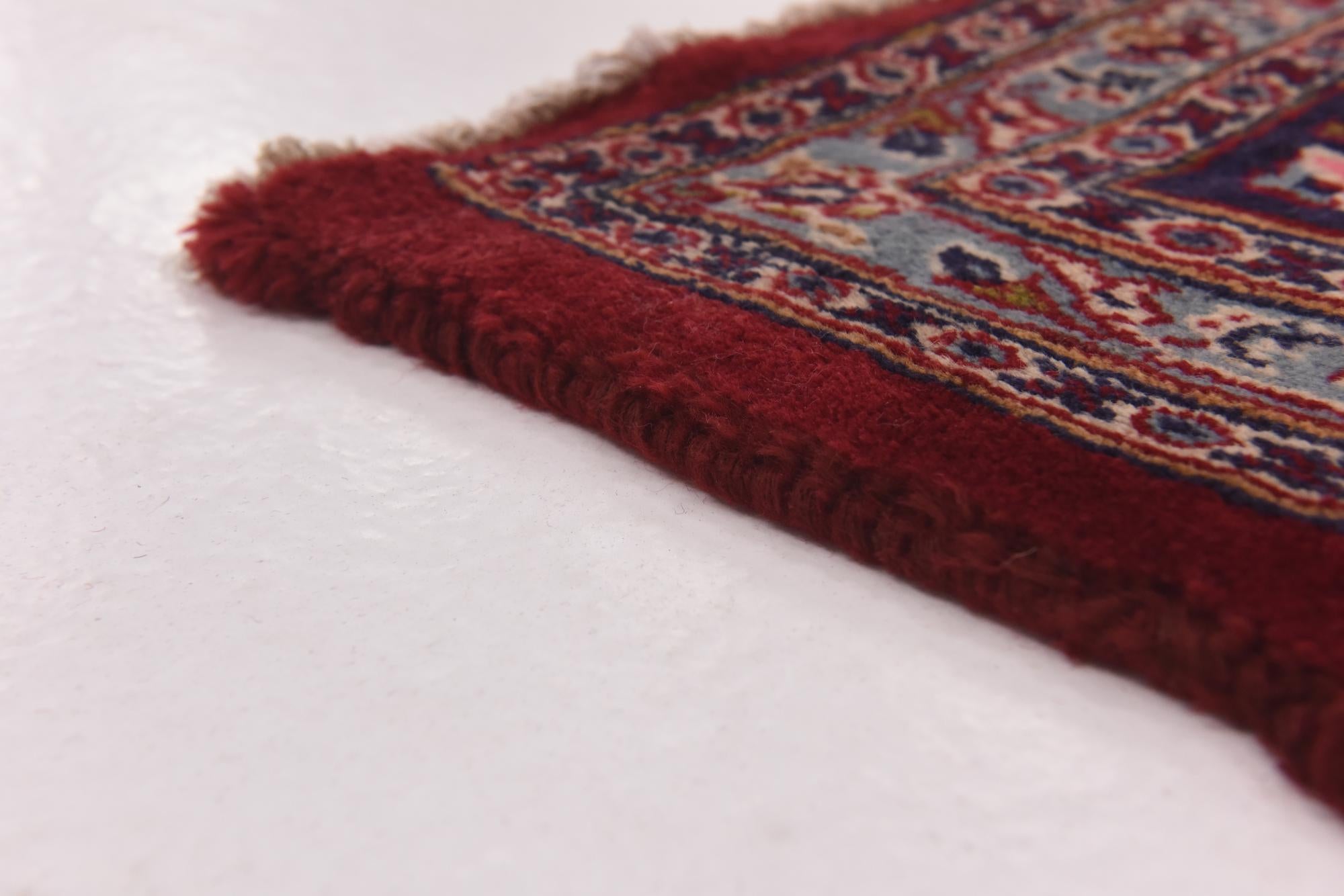 9' 10 x 13' Hand Knotted Mashad Persian Wool Rug