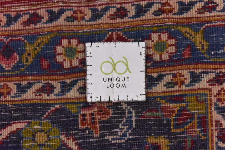 9' 8 x 13' Hand Knotted Mashad Persian Wool Rug