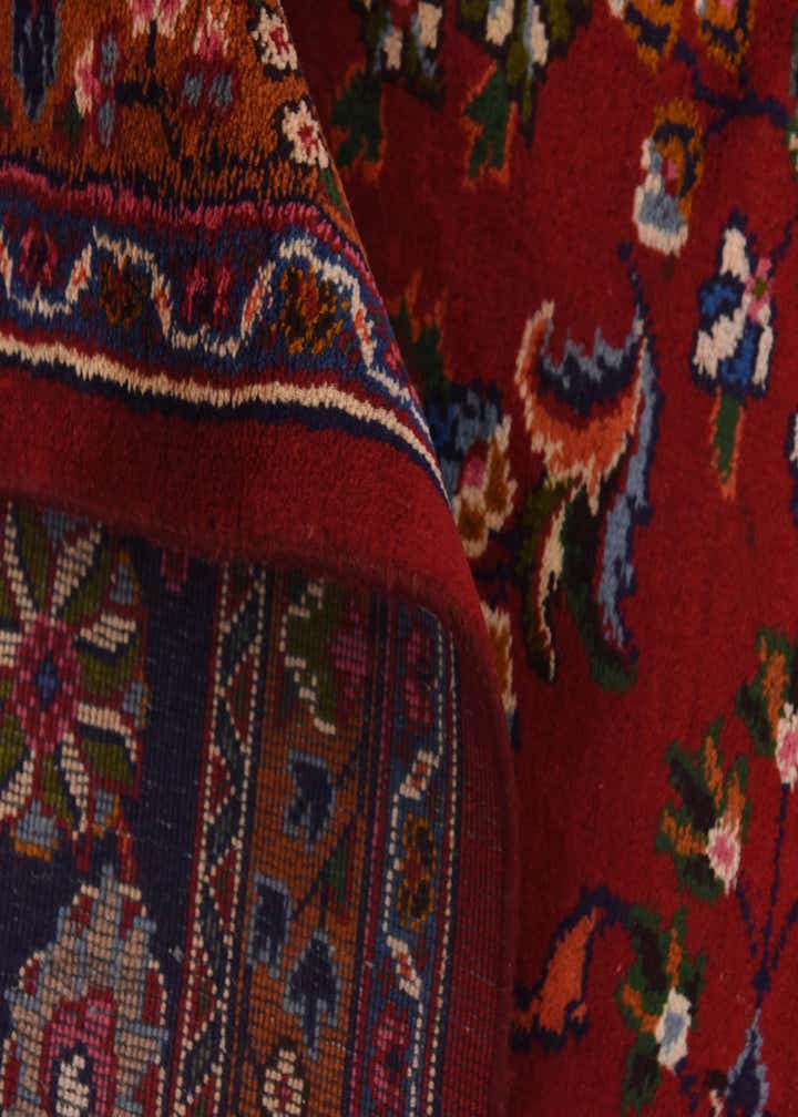9' 6 x 12' 8 Hand Knotted Mashad Persian Wool Rug