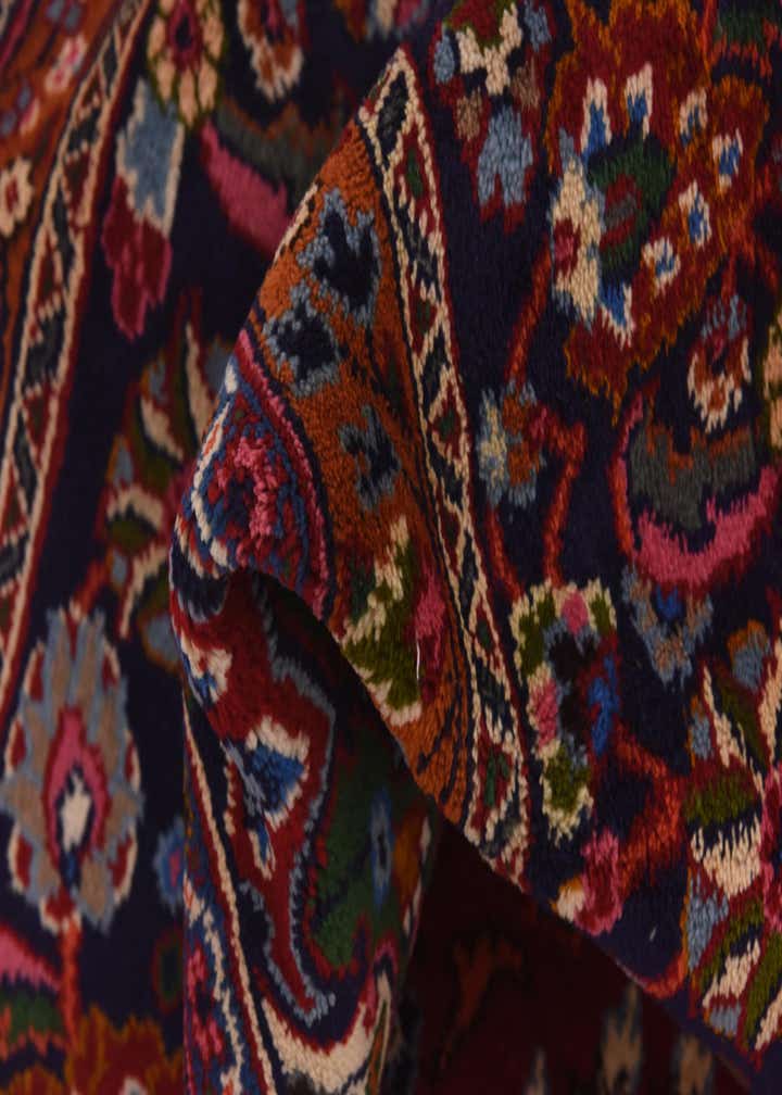 9' 6 x 12' 8 Hand Knotted Mashad Persian Wool Rug
